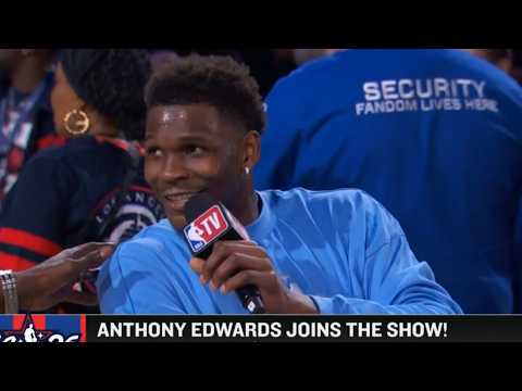 Anthony Edwards funny interview with NBA TV after winning All Star Game MVP 😂