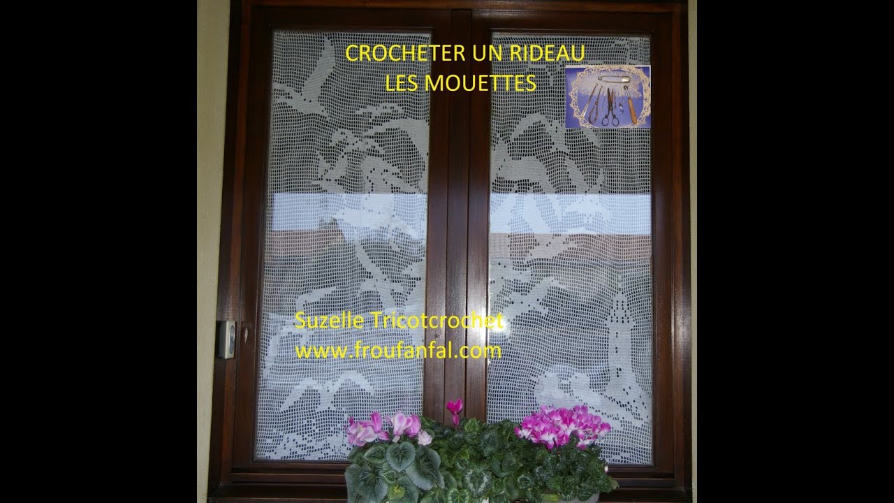 Tuto crochet rideau les mouettes
