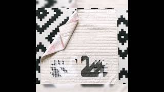 swan quilte design #rilli #viral #youtube #quilt