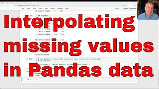 Interpolating missing values (NaN) in Pandas data frames