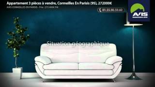 preview picture of video 'Appartement 3 pièces à vendre, Cormeilles En Parisis (95), 272000€'