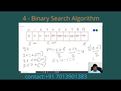 4 – Binary Search Algorithm | Soonya Technologies