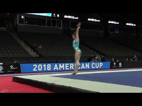 Maile O'Keefe - Floor Exercise - 2018 American Cup - Podium Training