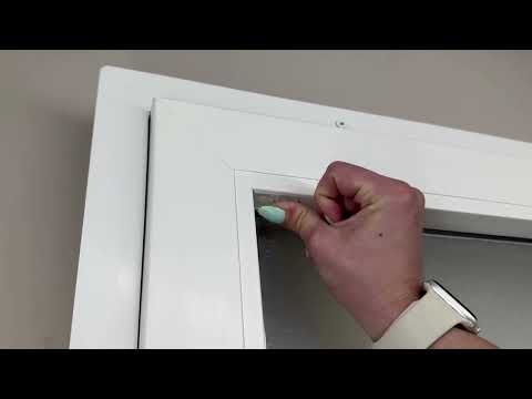 Plisa do prostokątnych okien - Montaż bez wiercenia za pomocą taśmy dwustronnie klejącej Typ I