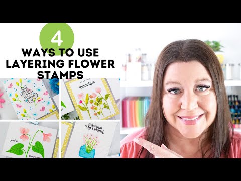 Ways to Use Layering Flower Stamps