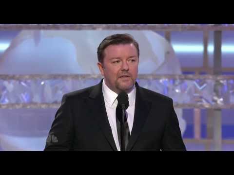 Ricky Gervais si congratula con Kate Winslet ai Golden Globe 2009 (sub ita)