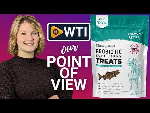 Chew + Heal Labs Probiotic Salmon Jerky Dog Treats - 12 oz of Salmon Jerky for Digestive Health - Made with Wild Alaskan Salmon - WTI product video review