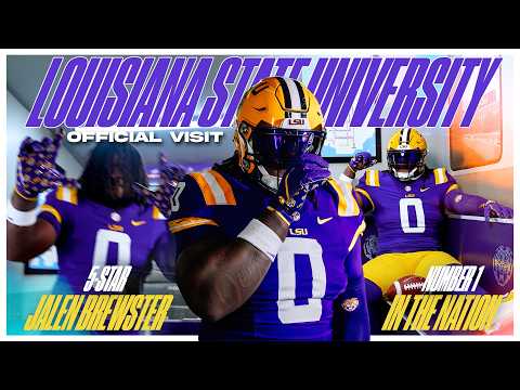 Watch: Five-Star Jalen Brewster Shares Video Of His Official Visit To LSU