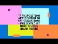 How To Apply Transposition In Mathematical Equations Nautical Math For Mariners