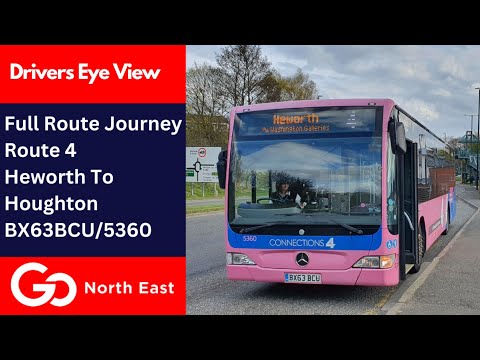 DEV: Full Route Journey | Go North East Bus Route 4 - Heworth To Houghton-le-Spring | BX63BCU/5360