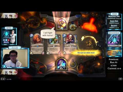 Hearthstone Amaz Playing For 100 in 10 Arena Challenge