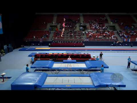 KUNDIUS Irina (RUS) - 2017 Trampoline Worlds, Sofia (BUL) - Qualification Trampoline Routine 1