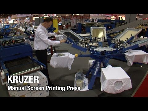 KRUZER&trade; Manual Screen Printing Press :: Textile Screen Printing Equipment