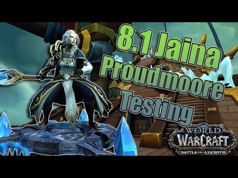 BFA - 8.1 Battle of Dazal'alor Jaina Proudmoore Raid Testing with Thoughts! Warlock POV!