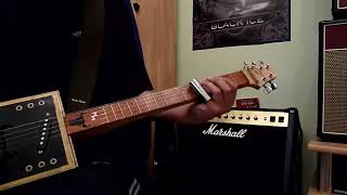 AC/DC - STORMY MAY DAY COVER with Cigarboxguitar and Marshall Vintage Modern