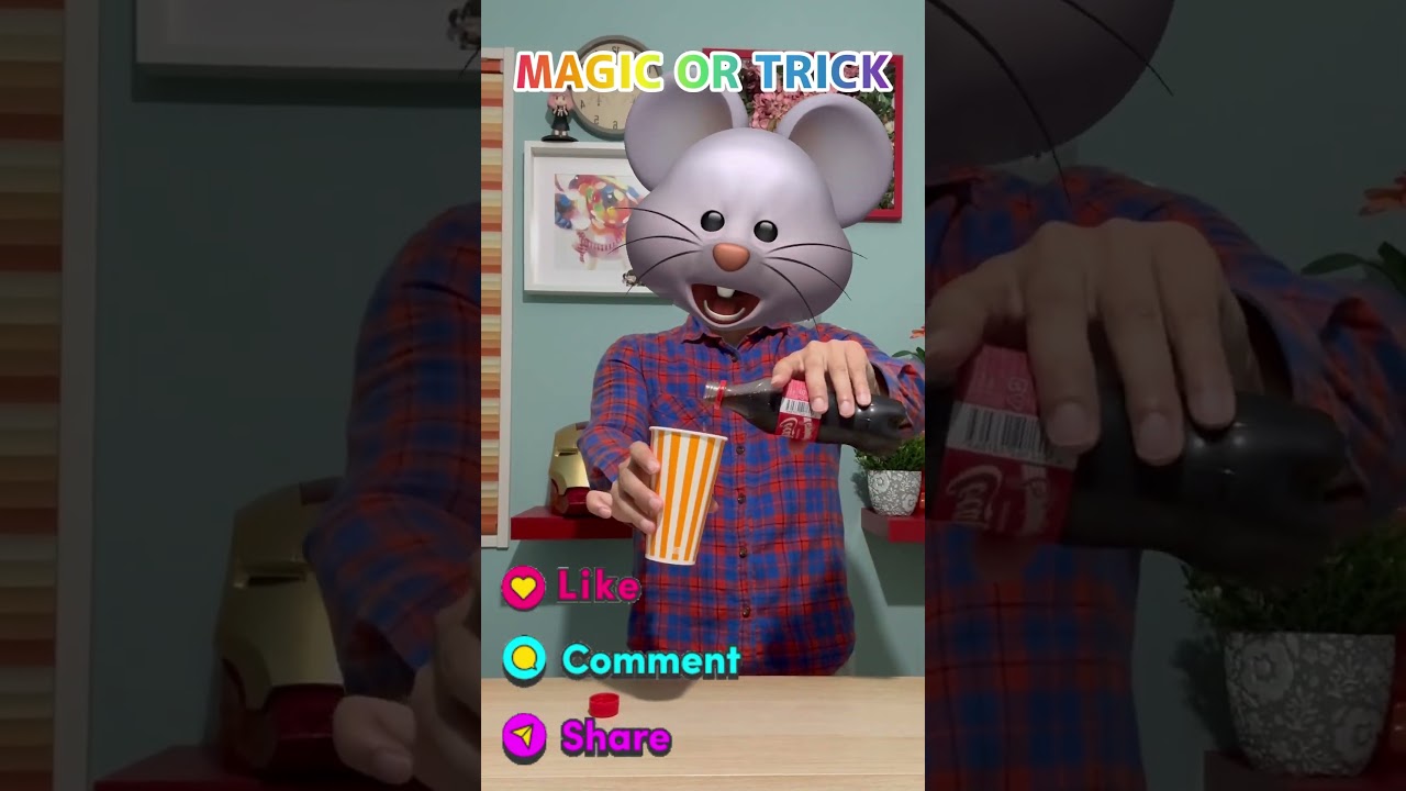 MAGIC OR TRICK??🐭🤣🤣🤣 #shorts #funny
