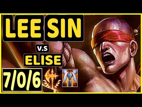 KANAVI (LEE SIN) vs ELISE - 7/0/6 KDA JUNGLE CHALLENGER GAMEPLAY - KR