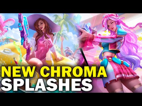 NEW Chroma Splashes - Caitlyn, Jinx, Riven +++ | League of Legends