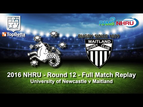2016 NHRU Round 12 Full Match Replay - University v Maitland