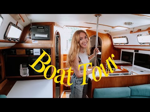First Look at Our New 40ft Sailboat! Full Boat Tour & Walkaround