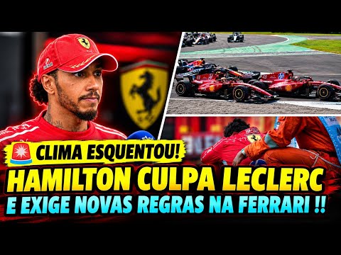 HAMILTON REBATE LECLERC E CULPA O MONEGASCO ! É TRETA NA FERRARI | GP DA ITALIA
