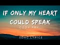 Cody Fry - If Only My Heart Could Speak | SONG LYRICS VERSION