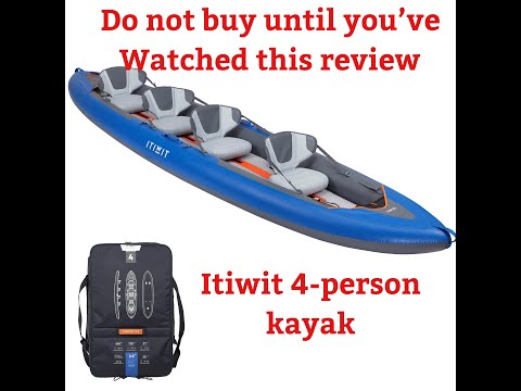 Unboxing of the itiwit 4-person kayak in Singapore