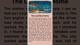 The Last Bus Home  #improveenglish #learnenglish #englishstory #motivation #lastbus #home