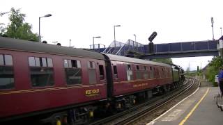 preview picture of video 'Dorset Coast Express Steam Train Oliver Cromwell Millbrook, Redbridge 31/07/13'
