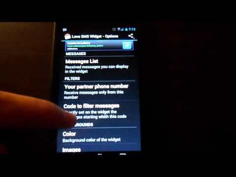 Cute SMS text on screen Video