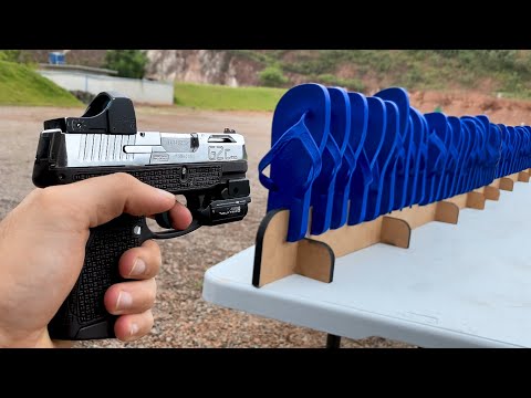 How many flip-flops stop a 9mm pistol shot?
