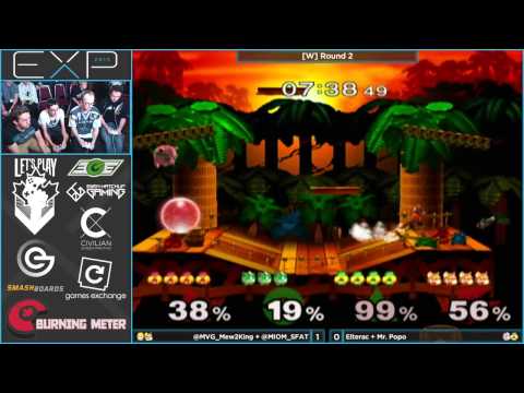 EXP 2015 - Mew2King & SFAT vs Elterac & Mr. Popo - Doubles Winners Bracket