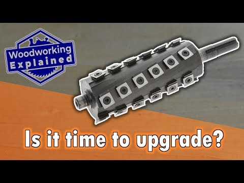 Planing & jointing spiral cutter heads