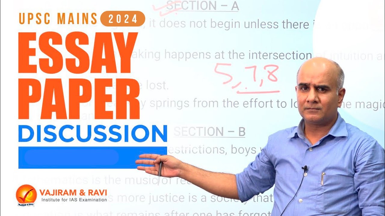 UPSC Mains 2024 Essay Paper Discussion Vajiram and Ravi