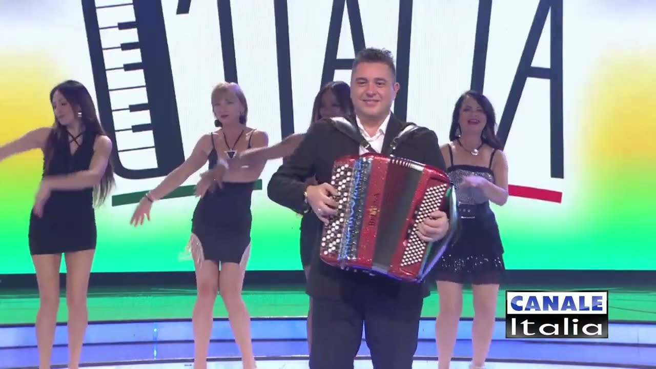 Davide Salvi - BRUNELLE DE PARIS (valzer musette) Canale Italia SPECIALE FARFALLINA CantandoBallando
