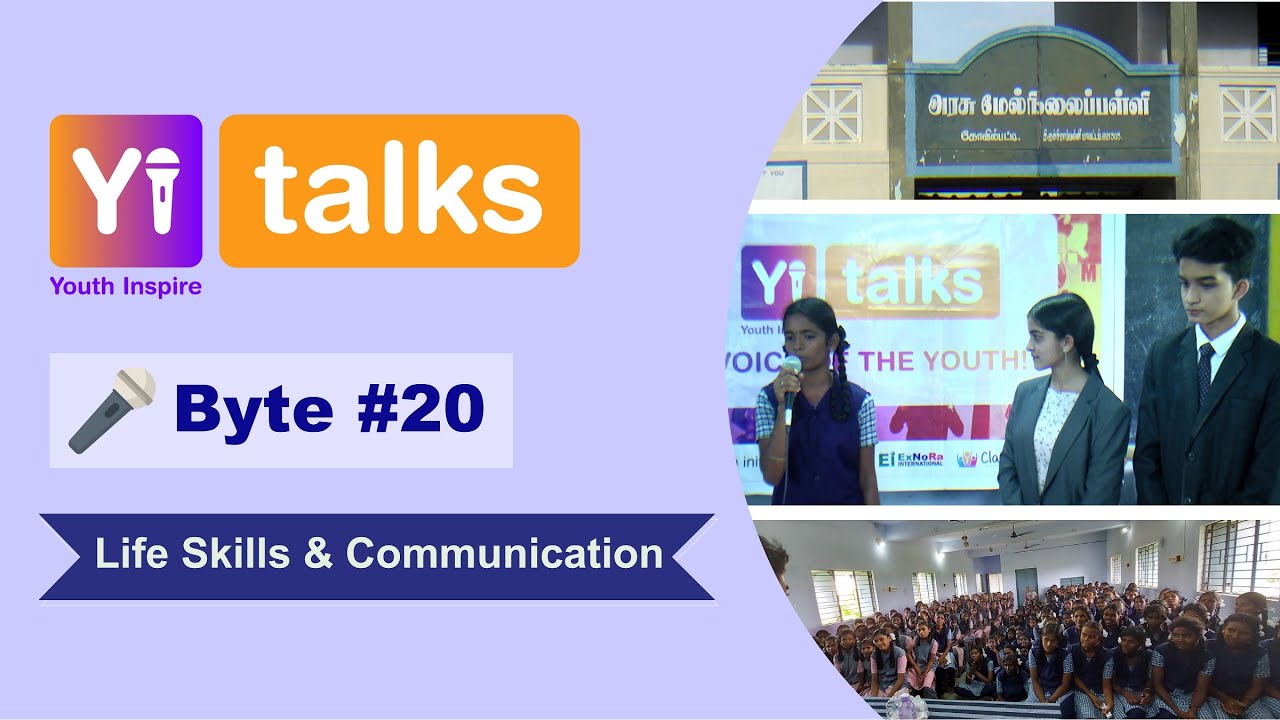 Yi Talks | Life Skills and Communication | Govt Higher Sec School, Kovilpatty, Tamilnadu
