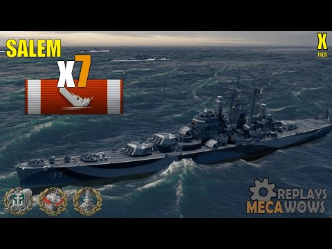 Salem 7 Kills & 170k Damage | World of Warships Gameplay