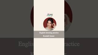 🎧 Practice Listening & Learn New Vocabulary | Kendall Jenner Speech #shorts