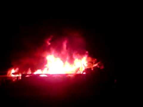 Pożar Złomowiska w Opatówku.3gp