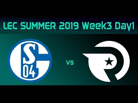 FC Schalke 04 vs Origen | LEC Summer 2019 W3D1 | FULL GAME
