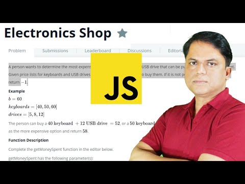 Hackerrank Electronics Shop Problem Javascript Solution By Subrat Dash