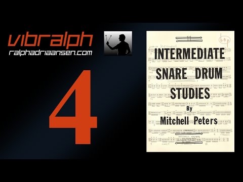 Vibralph - Intermediate snare drum studies Ex  IX X XI