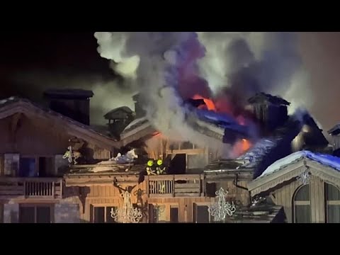 Video Thumbnail: Major fire at Courchevel's Grandes Alpes hotel, hundreds evacuated