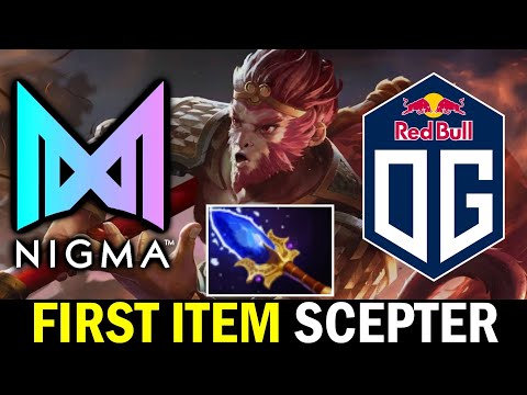 NIGMA vs OG — TINY Tree Volley Strat + First Item Scepter Monkey