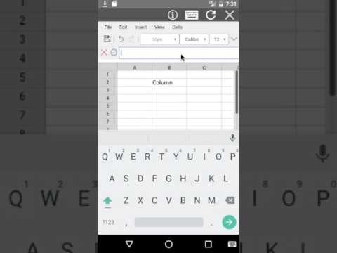 AndroXLS editor for XLS sheets Video