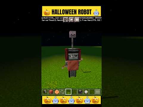 Spooky Minecraft Robot Build Hacks