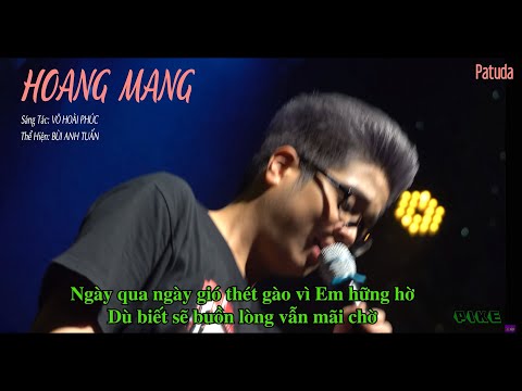 Beat Karaoke | Hoang Mang (Bùi Anh Tuấn version Trixie) | (Tone Gốc: Dm)
