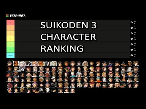 Suikoden III Character Ranking List (Personal Favourites)