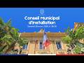 Conseil municipal d'installation du 28 mars 2026