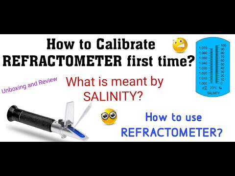 How to measure Salinity ? | Calibration of REFRACTOMETER first time | Unboxing of refractometer |